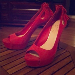 Red stiletto heels